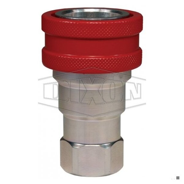 Dixon DQC H-BOP Blowout Preventer Safety Female Coupler, 1/2-14 Nominal, Female NPTF, 316 SSss Steel 4HF4-SS-BOP - main